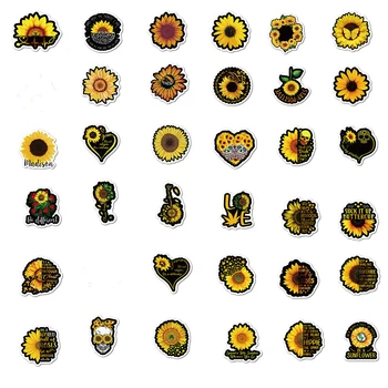 50ШТ Sun flower Етикети You Are My Sunshine Plant Слънчоглед Стикер за Канцеларски Материали Лаптоп Стикер Скейтборд PS4 Китара Каска