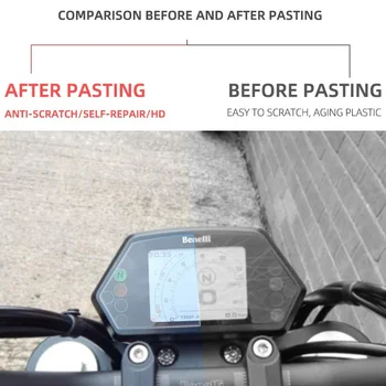 На мотоциклет за измерване на Скоростта и Защита От Драскотини TPU Защитно Фолио Таблото Екран Инструментална Филм за Benelli 502C