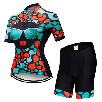 2021 Women Bicycle Jersey Set Quick-Dry Mountain Bike Clothing Summer Dress Outdoor Sports Cycling cClothes Ladies МТБ Носете