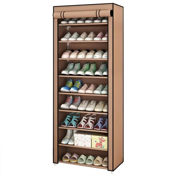 Многопластова Нетканая Плат Свалящ а обувките-Часова Прахоустойчив Шкаф за Обувки Вкъщи, Стоящ на Притежателя Организатор на Обувки Компактна поставка