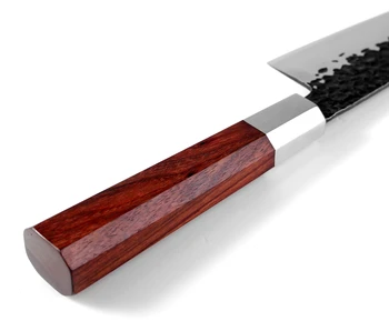 XITUO Chef Knife 8 Inch High Carbon Steel Ръчно Sharp Knife Cleaver Sushi Paring Gyuto Kiritsuke Кухня Tool Осмоъгълна Дръжка