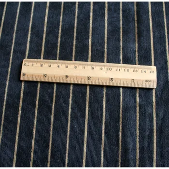 Половин метър Есен зима дъното на черно хакове ивица печат от рипсено кадифе, памук плат за рокли риза палта панталони материал T862