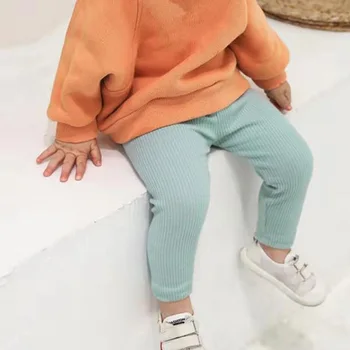 Момичета Шарени Гамаши 2020 Пролет и есен Панталони Детски Памучни Джобни Големи долните Детски Панталони