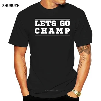 Shannon Briggs T Shirt - Lets Go Champ T Shirt - светът бокс мъжка тениска памучен тениска годишният марка teeshirt euro size