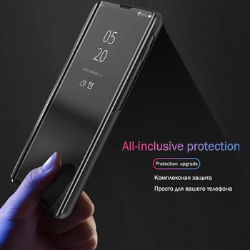 Smart Mirror Flip Case За Samsung Galaxy Note 10 9 8 S10 Lite S8 S9 Plus S20 Ultra A10 A20 A30 A50 A70 A20E A71 A51 A70E Cases