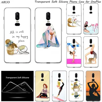 Калъф за телефон OnePlus 8 7 6 5 3 T 5T 7T Pro Love Yoga Супер Сладко Момиче Силиконови калъфи за OPPO A9 A5 2020 A5s A7 Realme 5 5s c2