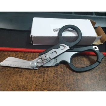 Многофункционални Аварийни многоинструментальные ножици с Нож за колан и Стеклобойником Black i-тата Strap Кътър Safety Hammer Dropship