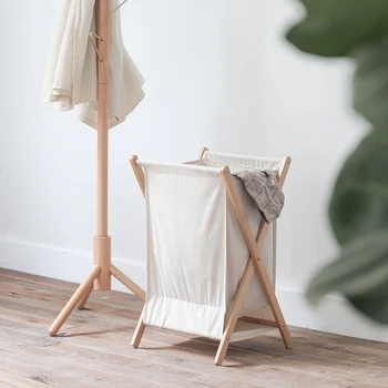 Кошница за съхранение на мръсни дрехи ins Nordic възпрепятстват clothing fabric folding home bathroom