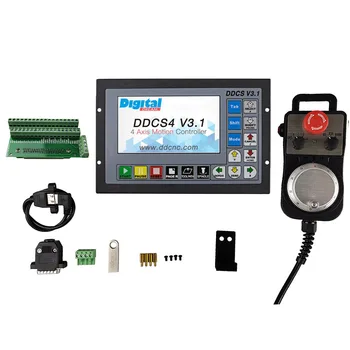 CNC offline controller DDCSV3.13/4 ос 500kHz motion control system set авариен стоп електронен ръкохватката
