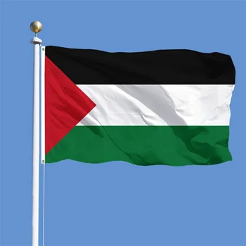 1 бр. 150 x 90 см Високо Качество на Палестинския Флаг Едно Парче Виси на Палестинските Национални Знамена Полиестер Закрит/Открит за Украса