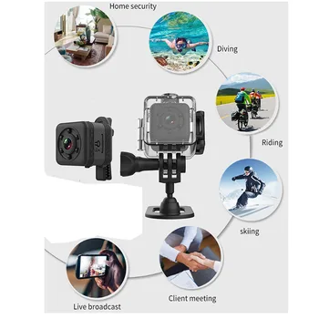 Външно Наблюдение на Микрокамера Домашна Сигурност Мини Спортна Екшън Видео Водоустойчива Камера Shell Микрокамера spy WiFi IP Cam
