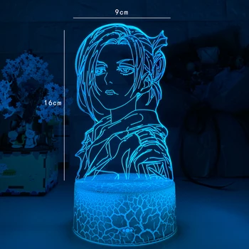 Нова Аниме 3d Light Attack on Титан Ани Leonhart Лампа за Дома, Подарък за Рожден Ден Манга Attack on Титан Night LED Lamp Ани