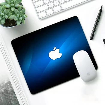 Луксозен дизайн на лого на Apple Computer Подложка За мишка, подложки Миещи Нескользящие Гумени s Не Оверлок перална маса подложка за мишка