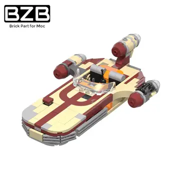 BZB MOC Star 41385 X-34 Space Series Wars Soro Suub Landspeeder Fighter Строителни блокове Фигурка дирижабъл Тухли Детски подаръци, играчки