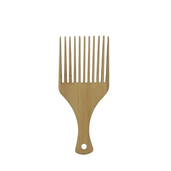 Високо качество на домакински грижи за косата бамбук гребен дървен широк зъб на гребен Вмъкване на Косата Изберете Гребен инструмент за подреждане