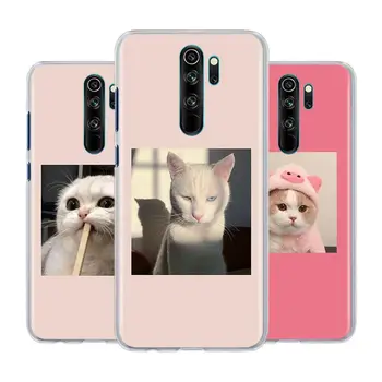 Сладък Котки Калъф за телефон Xiaomi Redmi Note 9S 8T 6 7 8 Pro 9 Pro 9А 9В 6A 7A 8A K20 K30 Pro Твърд Калъф