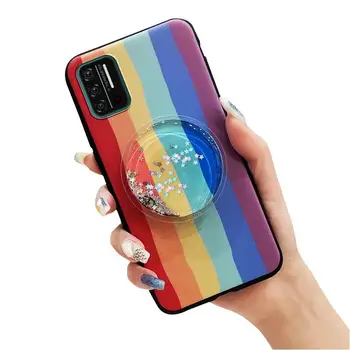 Anti-dust For Woman Phone Case For UMIDIGI A7S For Girls Waterproof phone stand holder Cover