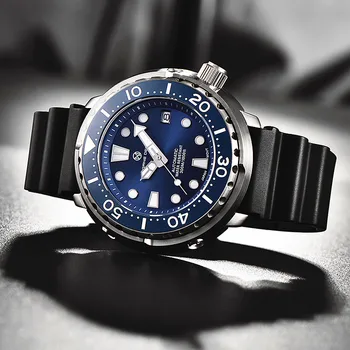 PAGRNE DESIGN 300M Diver Мъжки Механичен Часовник Top Brand Luxury Sapphire Crystal Clock Автоматичен Часовник От Неръждаема Стомана