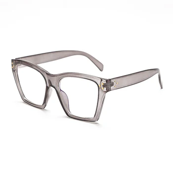 Мода Квадратни Очила Жена Класически Леопард Голям Рамка Очила Рамка За Мъже Очила Евро Американския Стил На Луксозни Очила