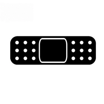 SZWL Band Aid Bandage Car Sticker Creative Decal Waterproof Винил PVC for JDM Drift Window White Black/Sliver/white,15cm*5cm