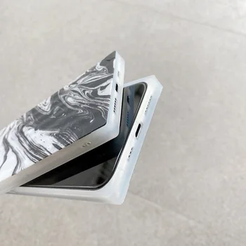 Калъф за iPhone 12 Mini 11 Pro Xs Max Xr X Cover Fashion Square Marble Pattern Soft TPU Phone Shell For iPhone SE 2020 7 8 Plus