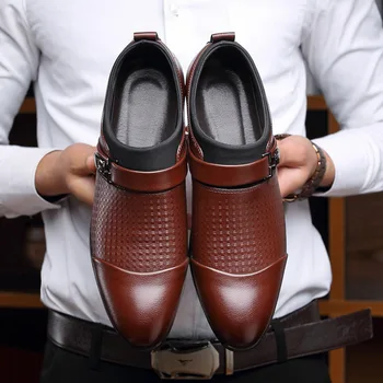 2019 есента и зимата на нови бизнес модела обувки голям е размерът на мъжки модел обувки мъжки обувки официална обувки мъжете zapatos de hombre hjm