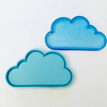 Направи си САМ Cloud Shape Resin увеселителен парк Мухъл Cloud Design Тава Силиконова Форма на Ръчно изработени Епоксидна Смола Украса Cloud Shape Resin Мухъл Инструменти
