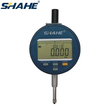 SHAHE Electronic Digital Dial Indicator Gage Gauge Inch/Metric Conversion 0-12.7 mm 0.001 mm Indicator IP54/IP65 Waterproof