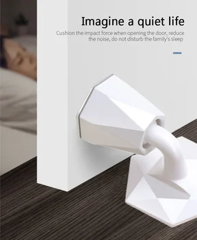 Mute Non-punch Силиконова рамка, която да Запушва Touch Toilet Wall Absorbation Door Plug Anti-bump Door Holder Gear Gate Resistance Stop Door