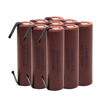 батерия 18650 HG2 3000mAh с ивици запоени батерии за отвертки 30A high current + DIY nickel inr18650 hg2