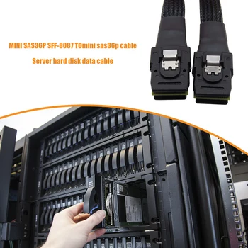 Mini SAS 36Pin СФФ-8087 To Mini SAS 36pin СФФ-8087 Server Hard Disk Raid Data Кабел 6Gbps Кабел За Контролер