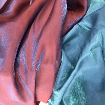 Модерна Мека синя блестящ Сатен плат за поли, рокли, черна, червена, сива и жълта, зелена, за квадратни метра