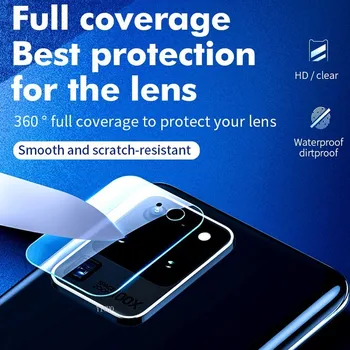 2 елемента Защитник на Камерата За Samsung Galaxy S20 Plus S20 Ultra Protective Стъкло За Samsung S 20 FE Задната Камера Лен Защитно Фолио