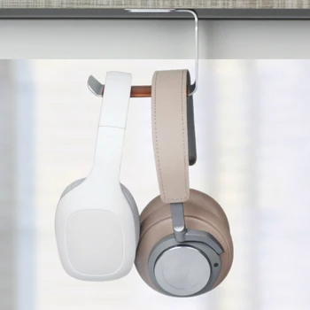 OOTDTY Self Adhesive Headphone Stand Hanger Кука Лента Under Desk L-Shape Headset Mount Holder Скоба