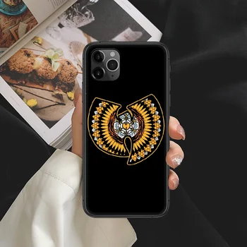Wutang Phone Case Cover Корпус на корпуса на iphone 5 5s se 2 6 6s 7 8 12 mini plus X XR XS 11 PRO MAX black живопис cover tpu cover cell