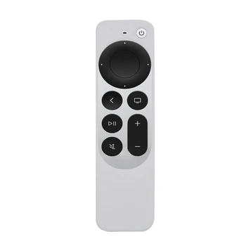 Прахоустойчив Мек Силиконов Калъф за Apple TV 4K 6TH 2021 TV Remote Anti-drop Remote Control Защитен Калъф