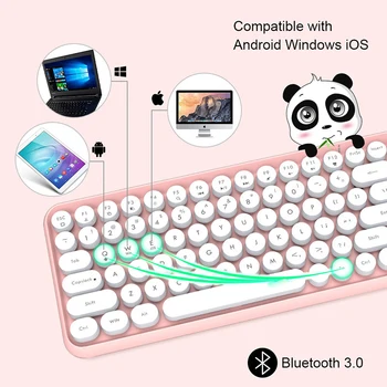 Bluetooth-съвместима Клавиатура Безжична Клавиатура Мини-Игра на Клавиатурата За Macbook и PC Gamer преносим Компютър iPad Планшетная Клавиатура