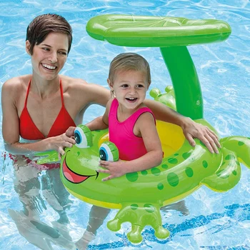Жабата Чадър Cap Baby Water Sunshade Надувное Плавательное Пръстен на Надуваеми Играчки Басейн Плувки за Деца Водни Басейни Салове