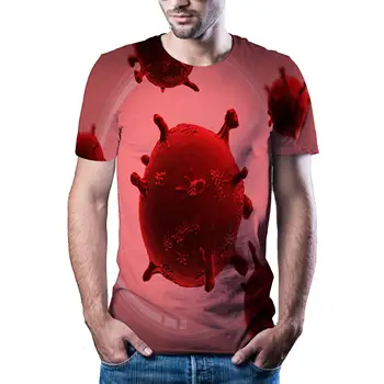 2020 Нов 3d-Мъжка Тениска Лятна Нова Короната Pattern Top 3d Quick Dry Printed T-Shirt