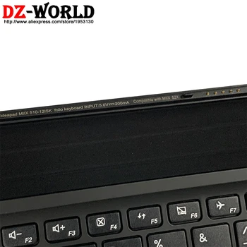 Нов Оригинален Турция Преносим Мини База Фолио Клавиатура за Lenovo Ideapad Miix 510-12IKB ISK Tablet 5N20N21159