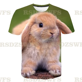 Bing Cartoon T Shirt For Kids Върховете Сладко Бебе Boys T-Shirt Детски Дрехи Lothe Bing Rabbits Графичен Къс Ръкав Унисекс