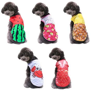Pawstrip Fruit Dog Vest Летни Дрехи За Кучета Chihuahua Puppy Shirt Clothing Teacup Puppy Clothes Dog T Shirt For Cats Dogs Vest