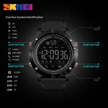 SKMEI Top Brand Luxury Watch Военни мъжки спортен Часовник Цифров Часовник Relogio Masculino Крачкомер за Обратно Отброяване Водоустойчив