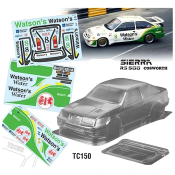 Rc Car Shell Ford Sierra RS500 Clear Body 190 мм + Лампа Чаша + Стикери За Мащабни Модели на Автомобили от 1:10 На Пътя Drift Rc Car
