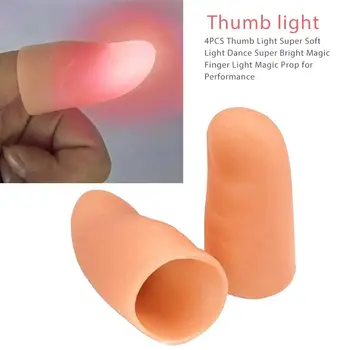 4БР Thumb Light Super Soft Light Dance Super Bright, Magic Finger Light Magic Prop For Performance