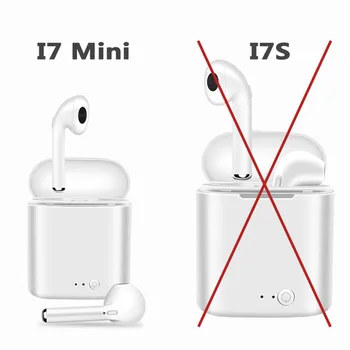 I7 MINI Wireless Bluetooth Слушалки 5.0 Стерео Слушалки Спортни Слушалки Безжични Слушалки С зарядно устройство Предавателна За Всички Смартфони