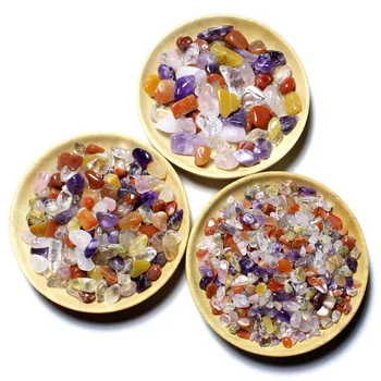 Цветни 100 г Натурален Смесени Кристални Камък на Камък, Чакъл Проба Танк Декор Естествени Камъни и минерали