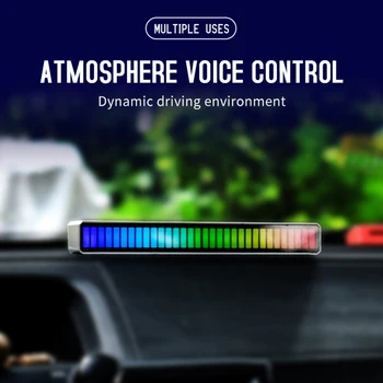Niscarda Car LED Strip Music Sound Control Ритъм Light Bar RGB Atmosphere Светлини Tube USB Энергосберегающая Лампа на Околната Среда