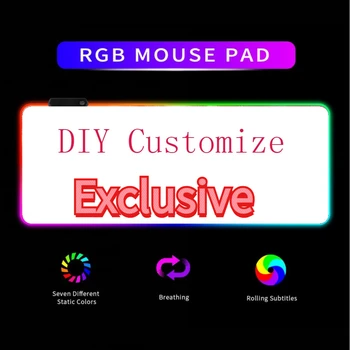 Направи си САМ Picture Custom RGB Мишка XXL Лаптоп с USB светящимся led хазартни подложка за мишката е най-Добрият, удобен и здрав настолен подложка за геймъри