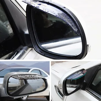 2 елемента PVC Огледалото на Колата Вежди Дъждобран Стикер Автомобилни Седалките на Капака на Огледалото за Обратно виждане на Капака на Огледалото за Обратно виждане Стикер на Автомобила Дъждобран Козирка
